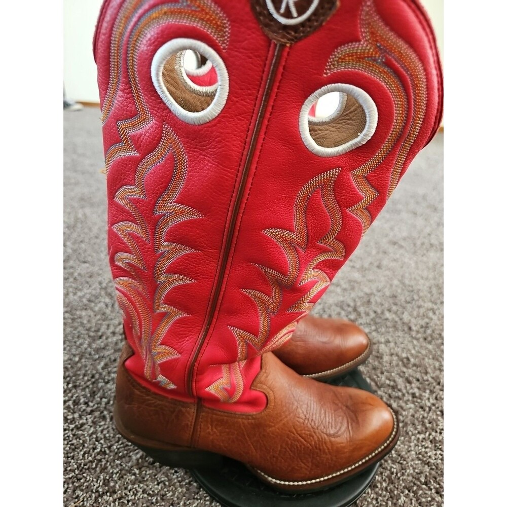 Tony Lama  Men’s Western Boots Size 10 EE  Red Brown Boot -RR1003